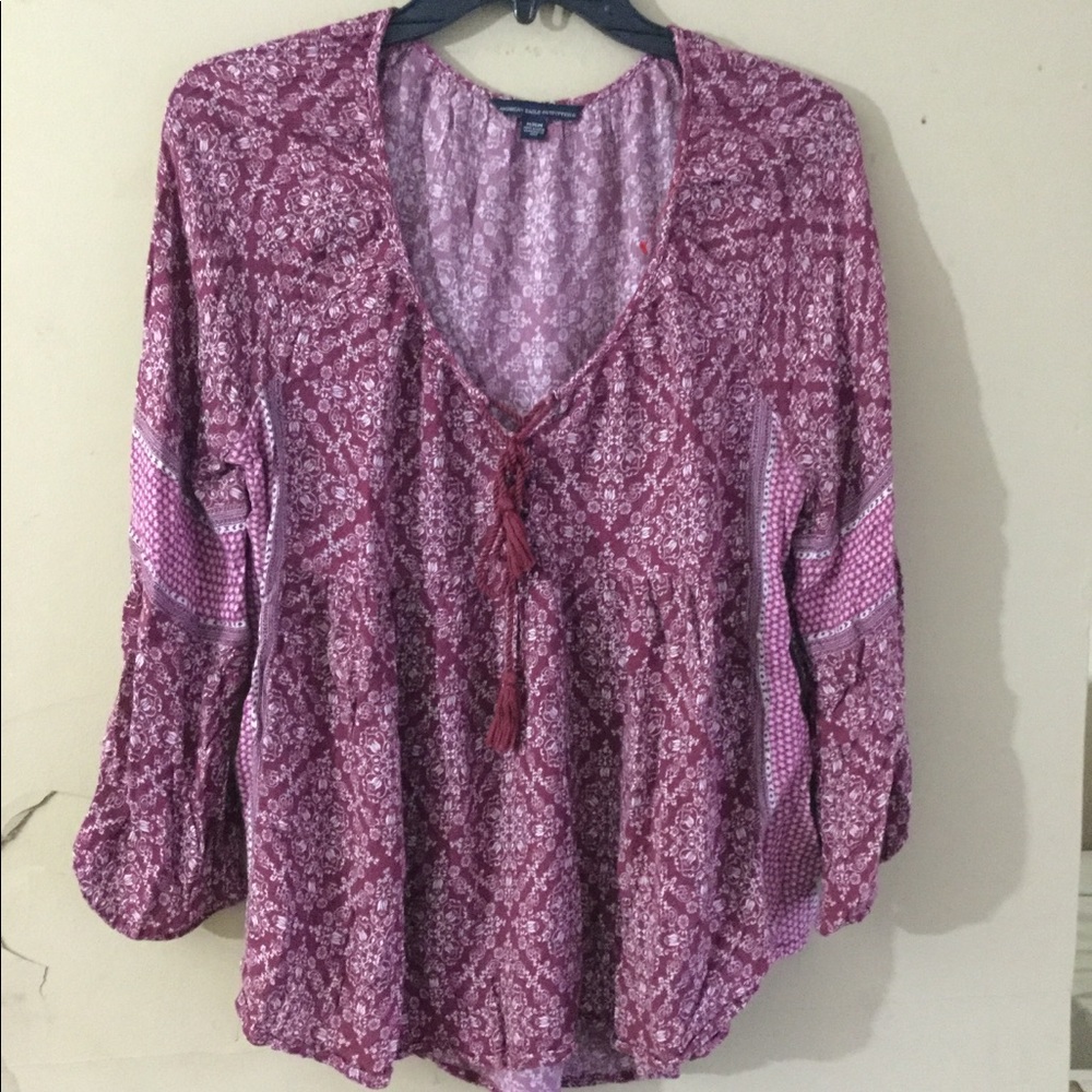 American Eagle Outfitters Vintage Tunic Medium Red
